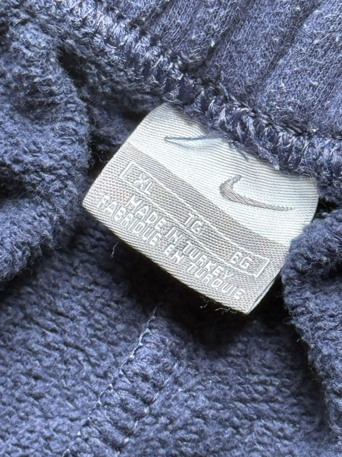 Nike Vintage Navy Wide Leg Sweatpants Size US 36 / EU 52 - 4 Thumbnail