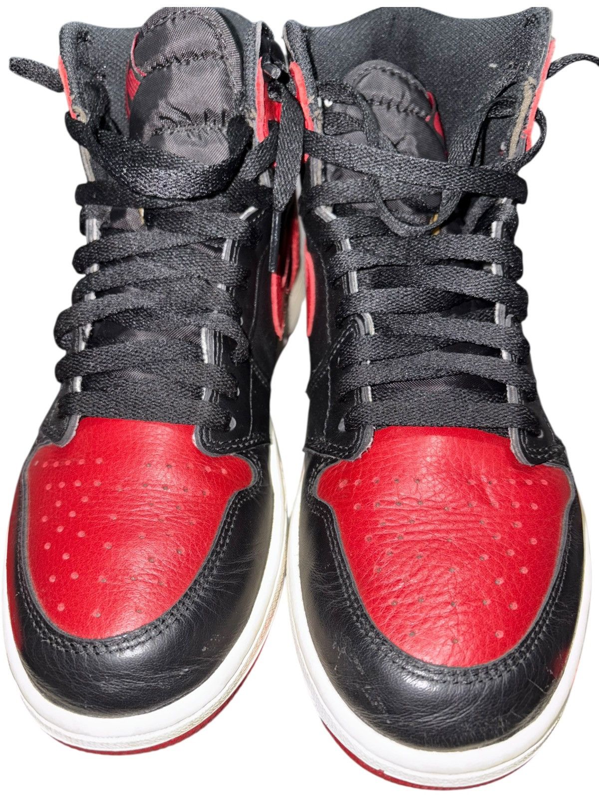 Jordan Brand 9 Air Jordan 1 Retro High OG Banned 2016 Nike Black red y2k Size US 9 / EU 42 - 5 Thumbnail
