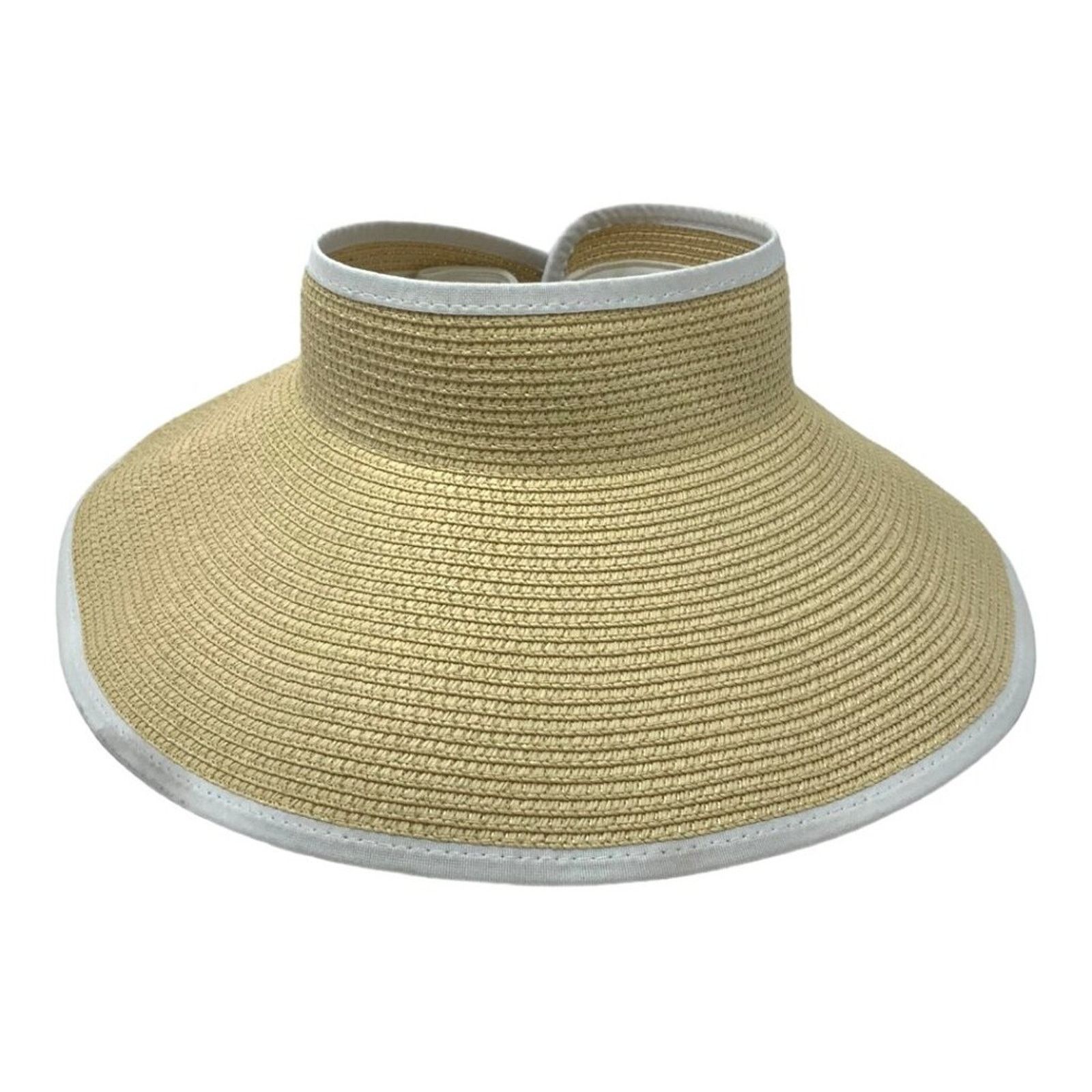 Nordstrom Nordstrom Roll-Up Straw Visor Natural White One Size NWOT Size ONE SIZE - 2 Thumbnail