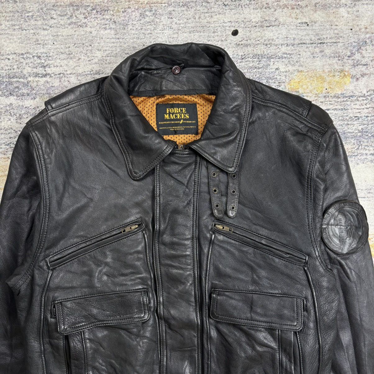 Kadoya Vintage 90s Kadoya Macees bikers leather jacket Size US L / EU 52-54 / 3 - 4 Thumbnail