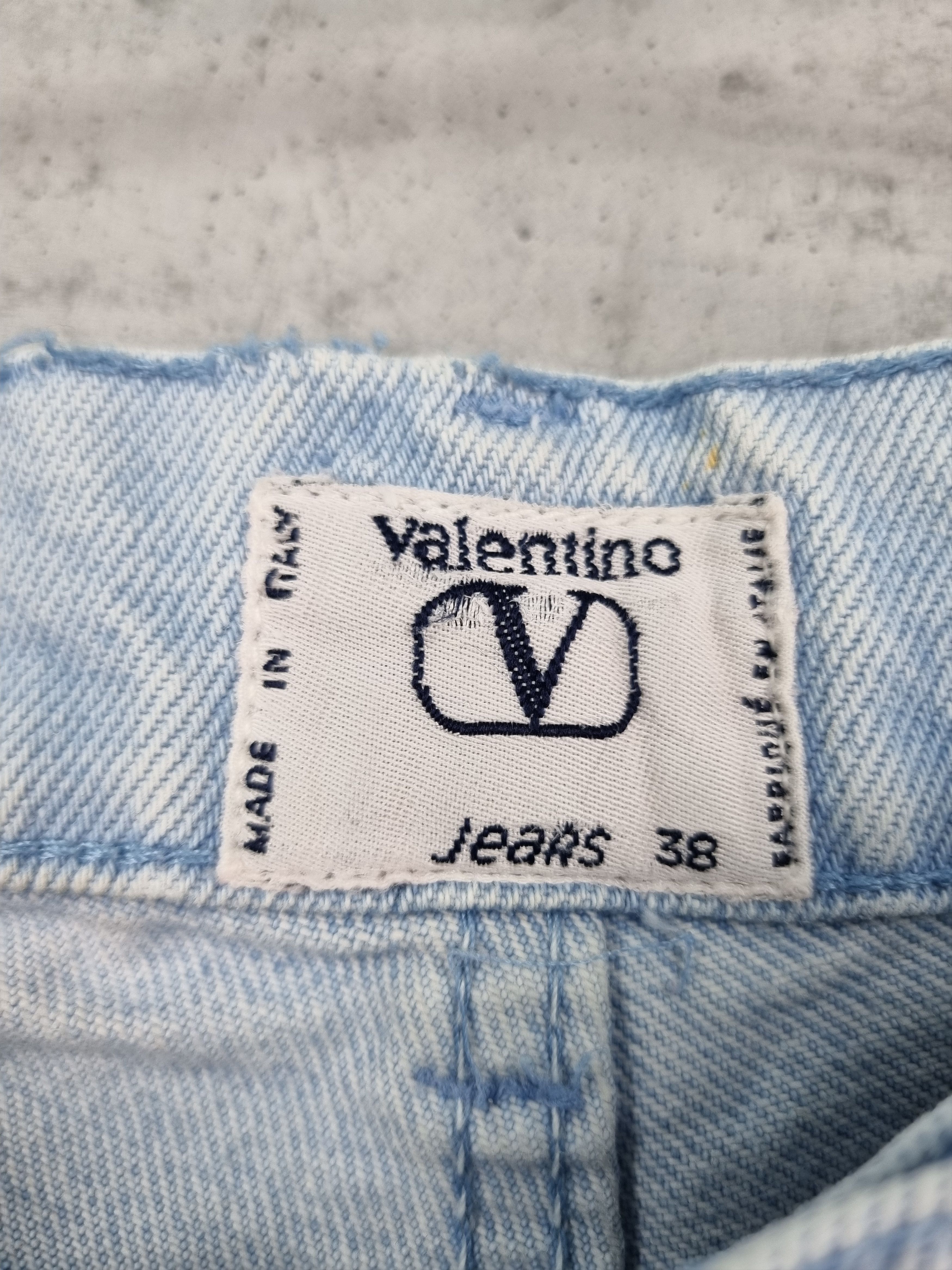 Gianni Valentino × Valentino 80s Vintage VALENTINO Bootcut Cropped Jeans Size US 33 - 8 Thumbnail