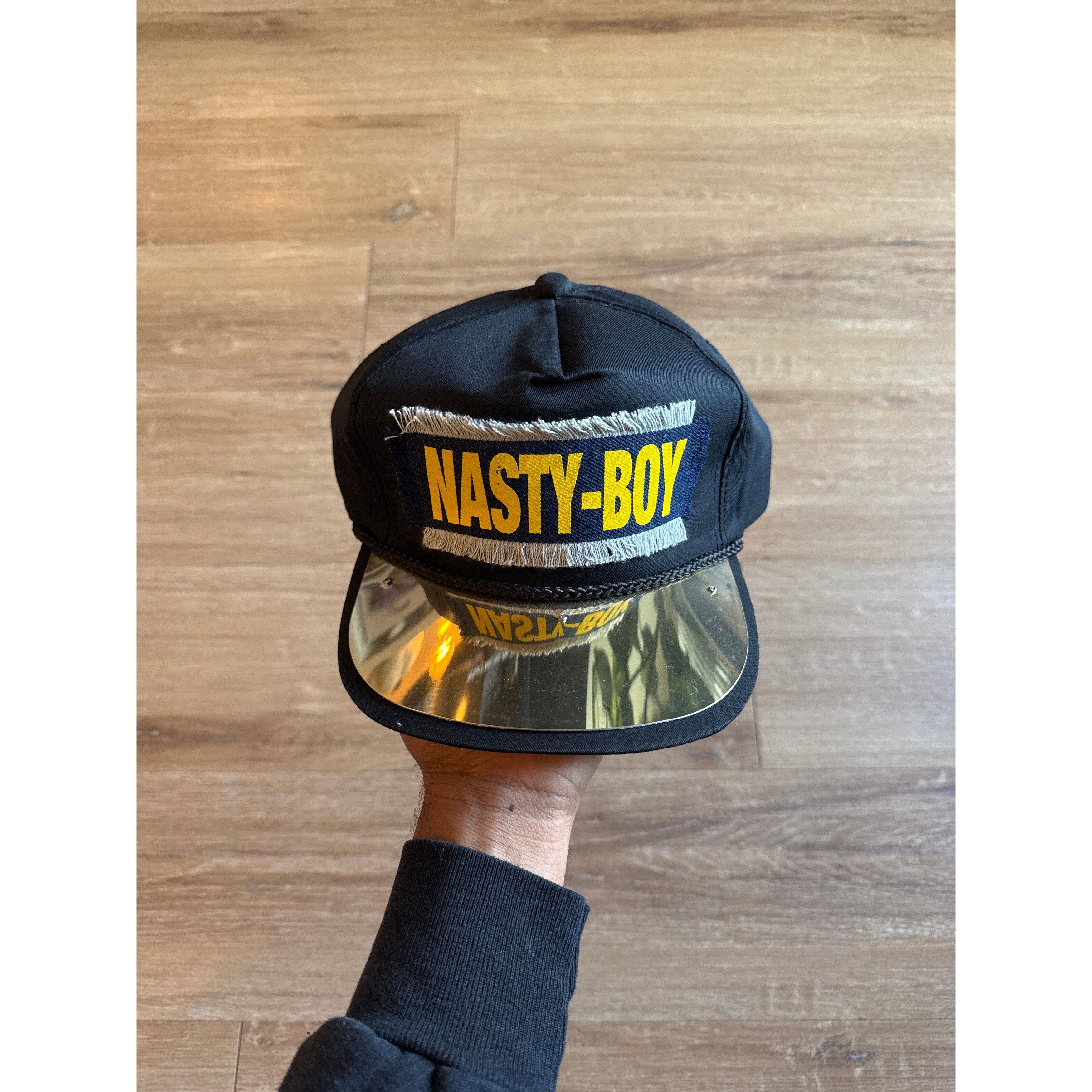 Other Vintage 90s Nasty Boy Metal Plate Snapback Hat Size ONE SIZE - 1 Thumbnail
