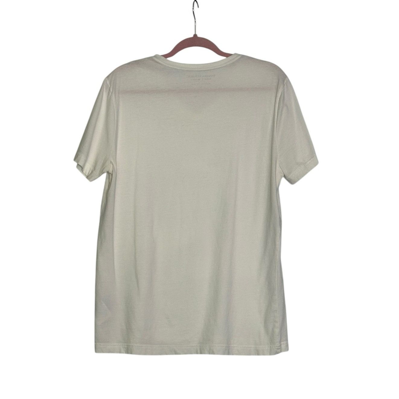 Banana Republic Banana Republic Soft Wash white short sleeves t shirt size l Size US L / EU 52-54 / 3 - 2 Thumbnail
