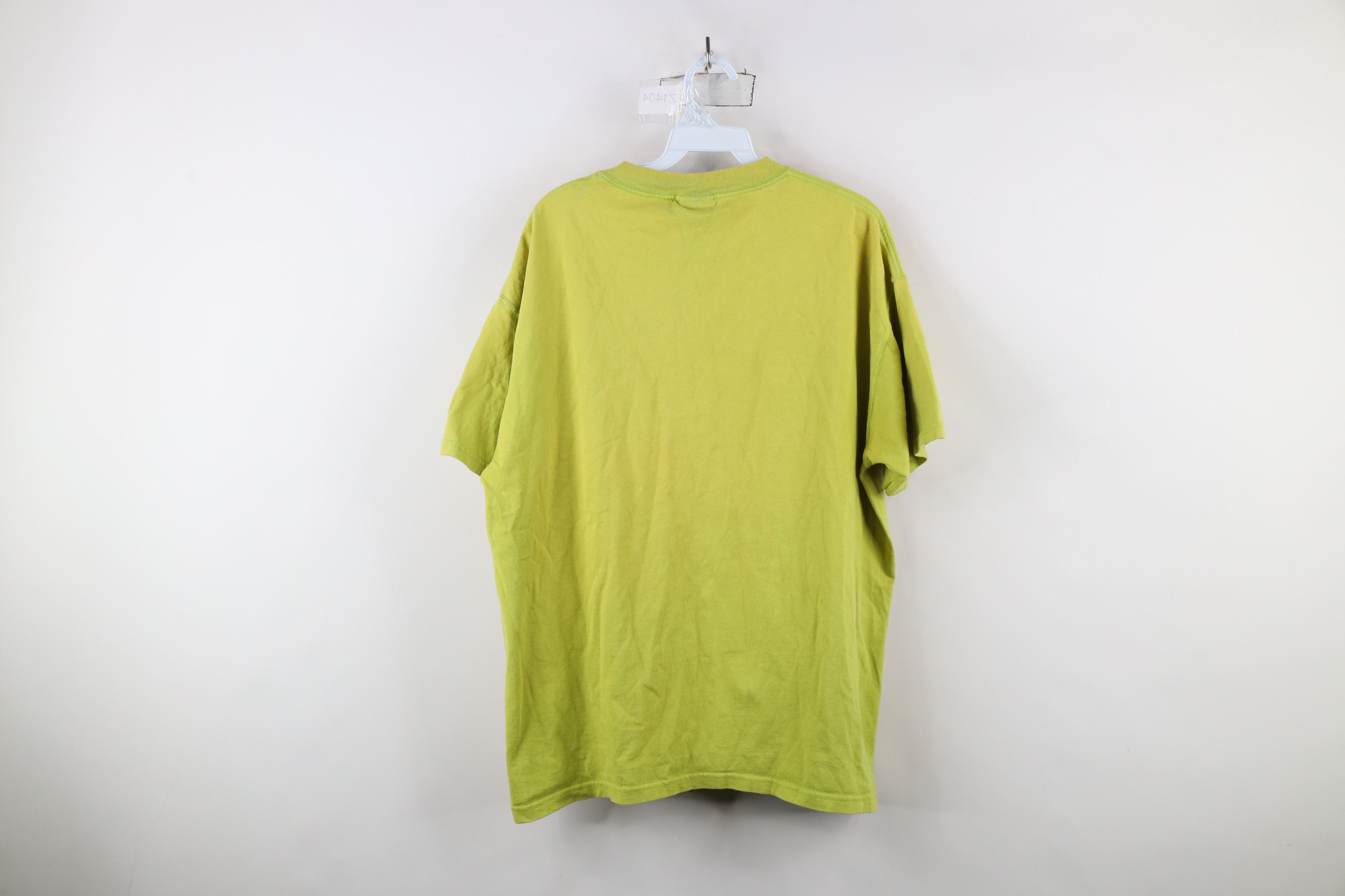 Vintage Vintage 90s USA Olympics Spell Out T-Shirt Lime Green USA Size US L / EU 52-54 / 3 - 10 Thumbnail