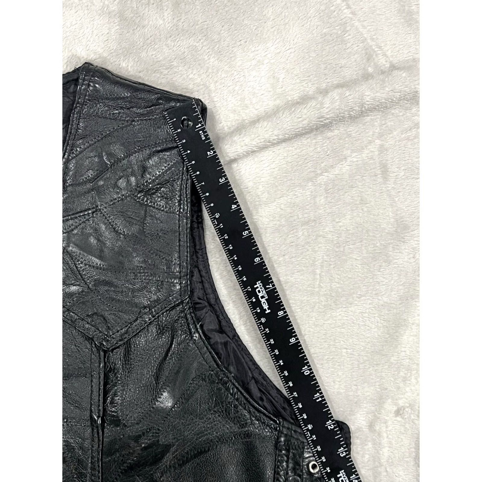 Palace Navarre Leather Vest Men's Black Buffalo Leather Italian-Missing a Lace Size 3XL Size US XXL / EU 58 / 5 - 3 Thumbnail