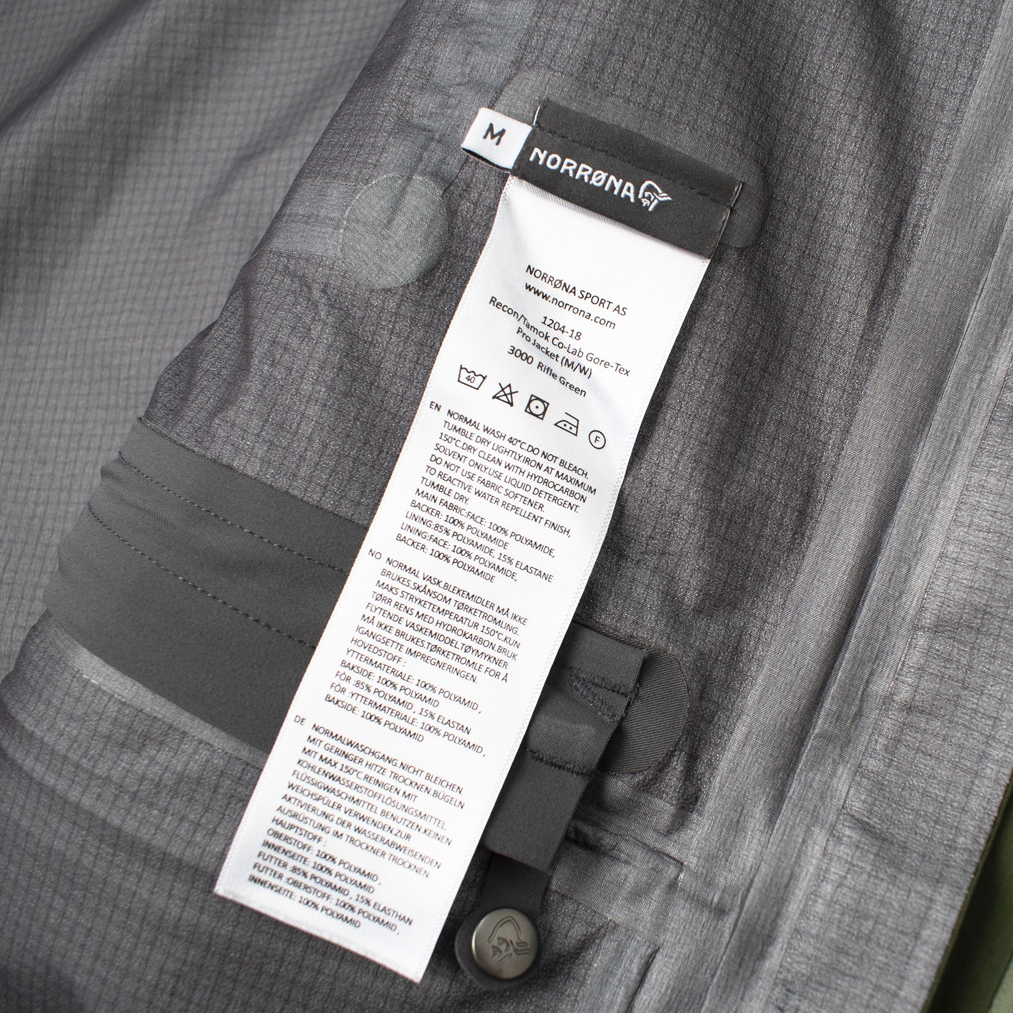 Norrona NORRØNA REACON GORE-TEX SHELL JACKET GREEN Size US M / EU 48-50 / 2 - 6 Thumbnail