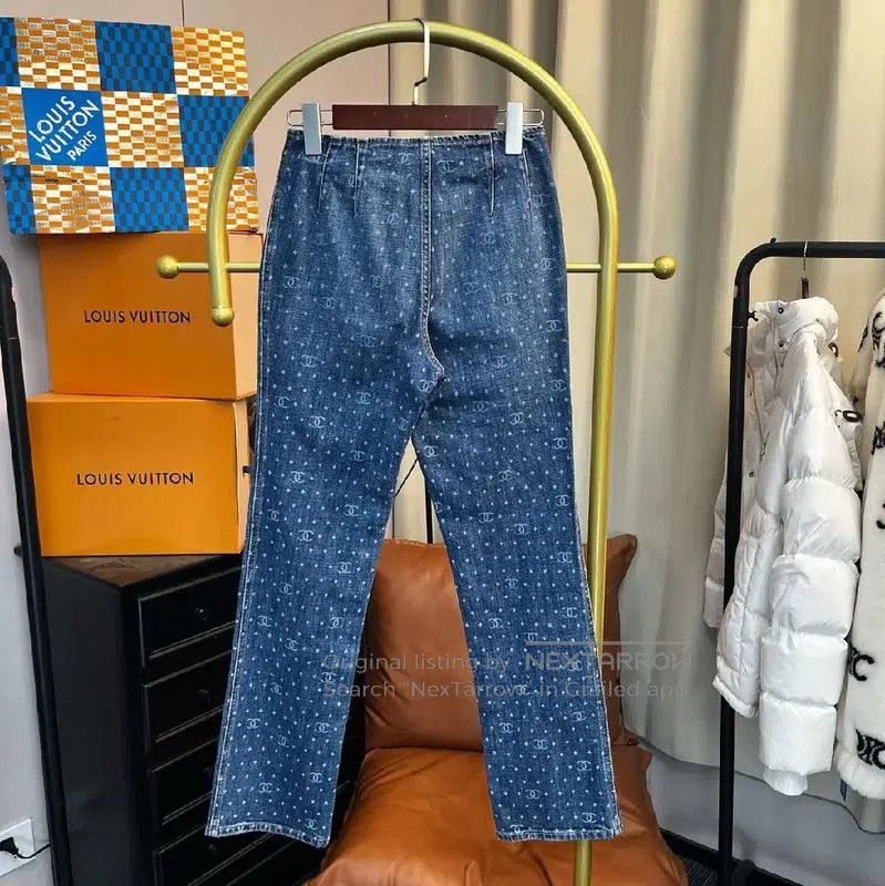 Chanel Blue Denim Pants for Women .