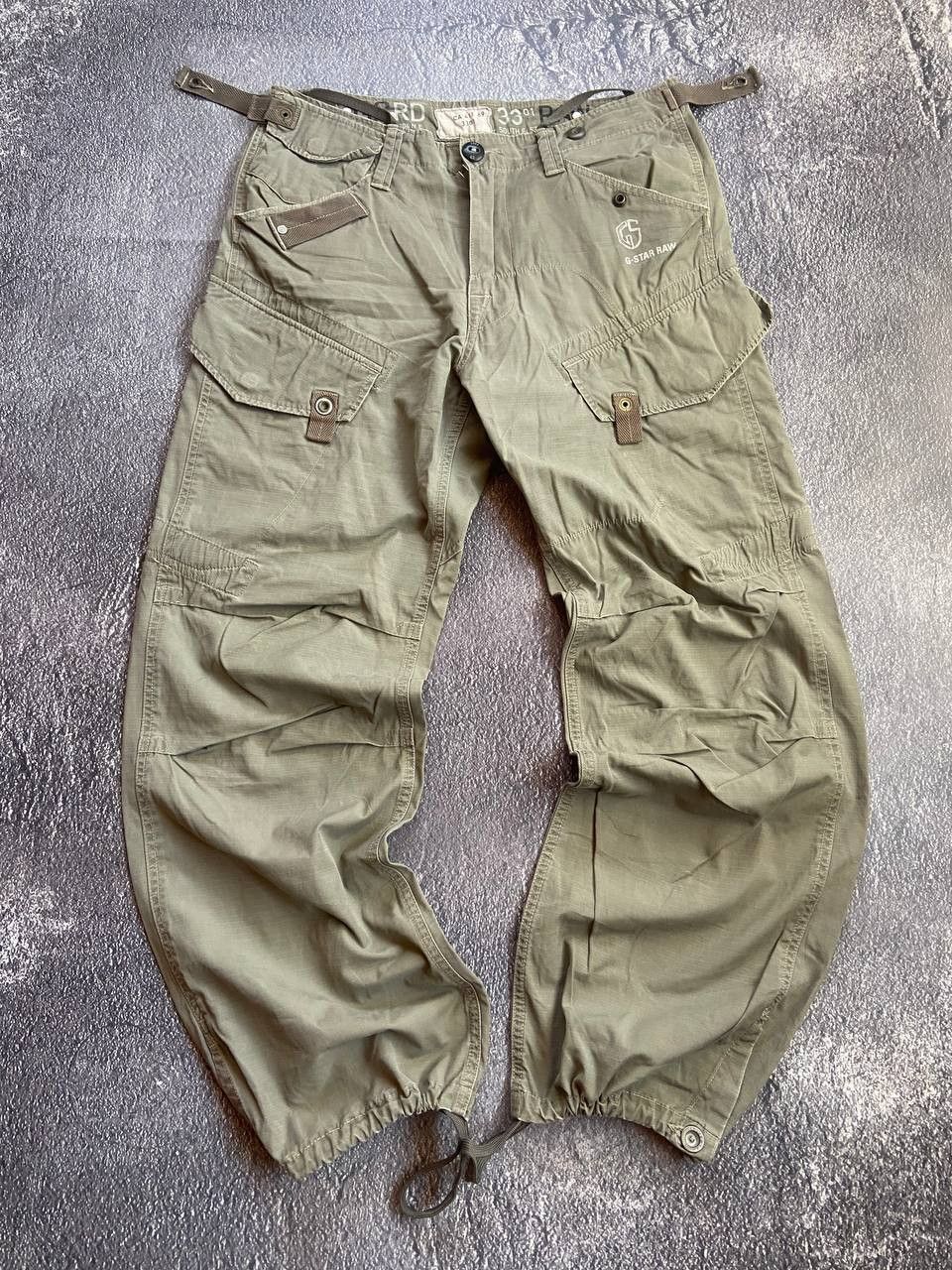 G-Star Vintage G Star Raw Y2K distressed cargo pants Size US 33 - 1 Thumbnail