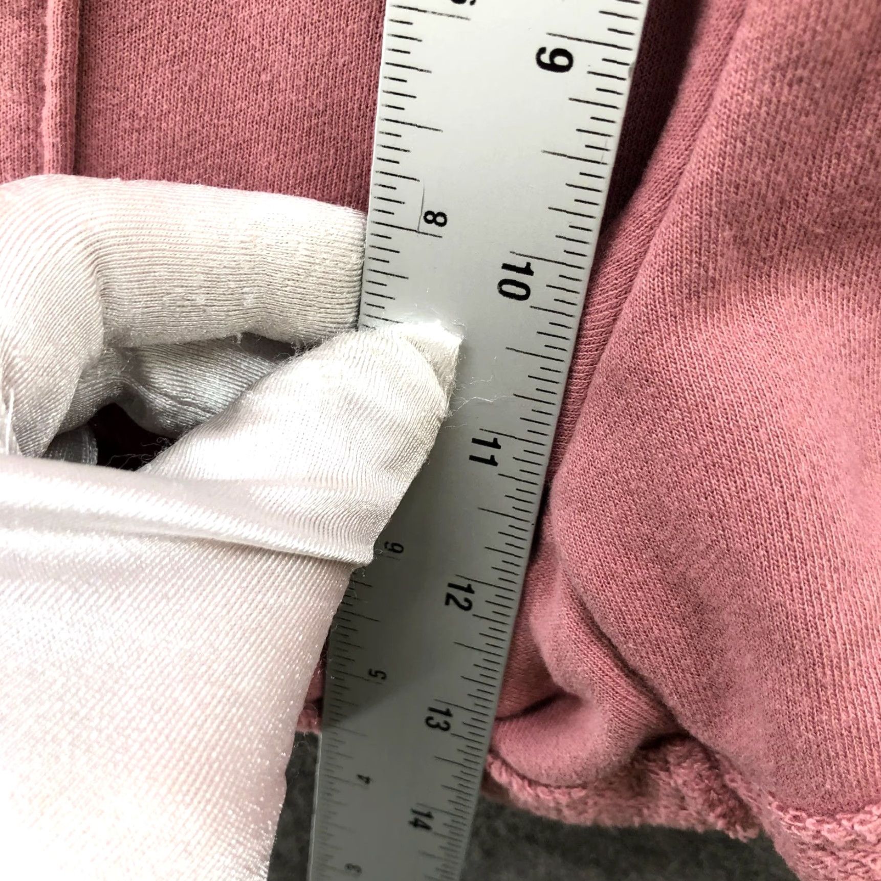 Abercrombie & Fitch Abercrombie & Fitch Pink Sweat Shorts Womens S High Rise Drawstring Casual Summer Fleece Size 28" / US 6 / IT 42 - 6 Thumbnail