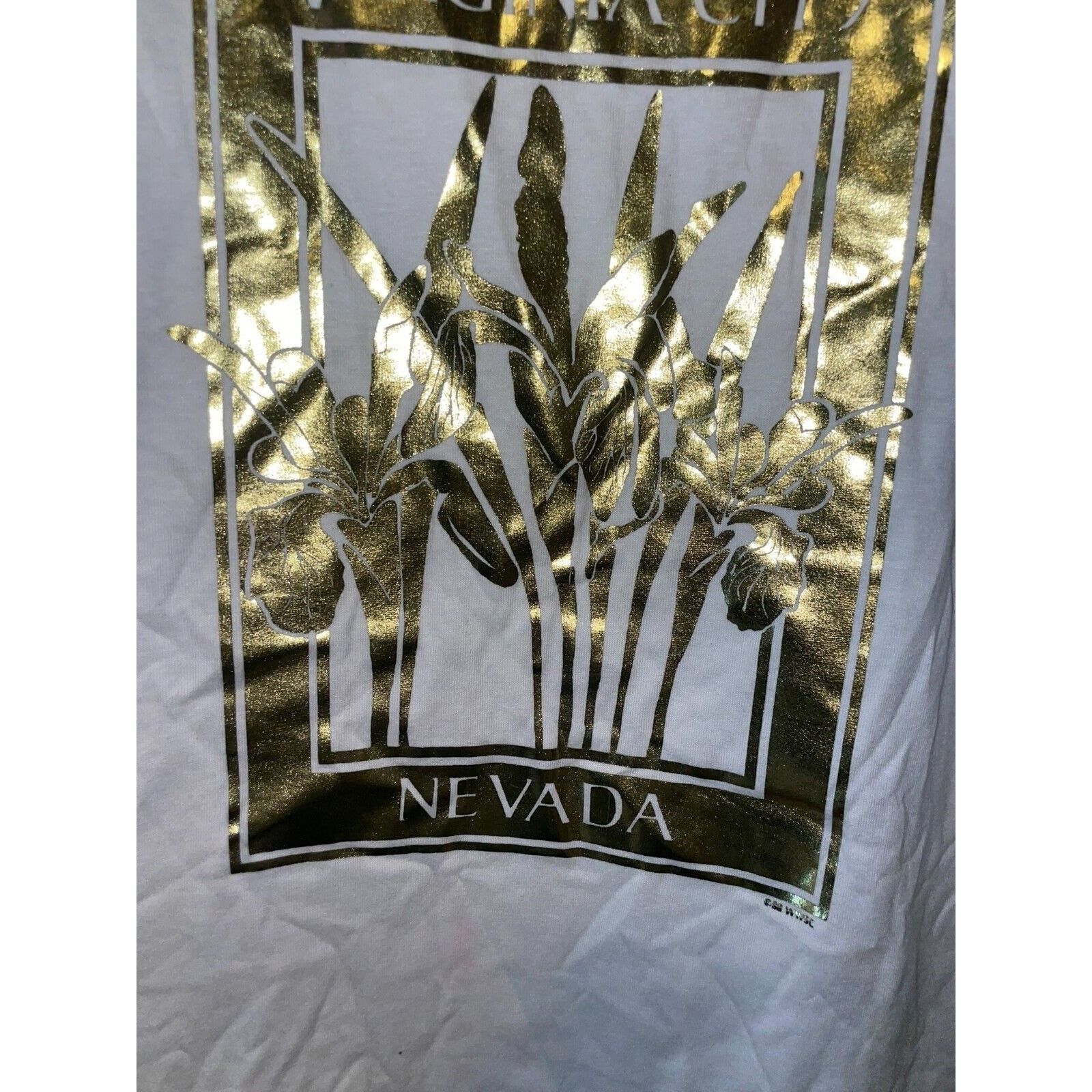 Jerzees Vintage Virginia City Nevada Shirt Floral Reflective L Tee Size US M / EU 48-50 / 2 - 3 Thumbnail