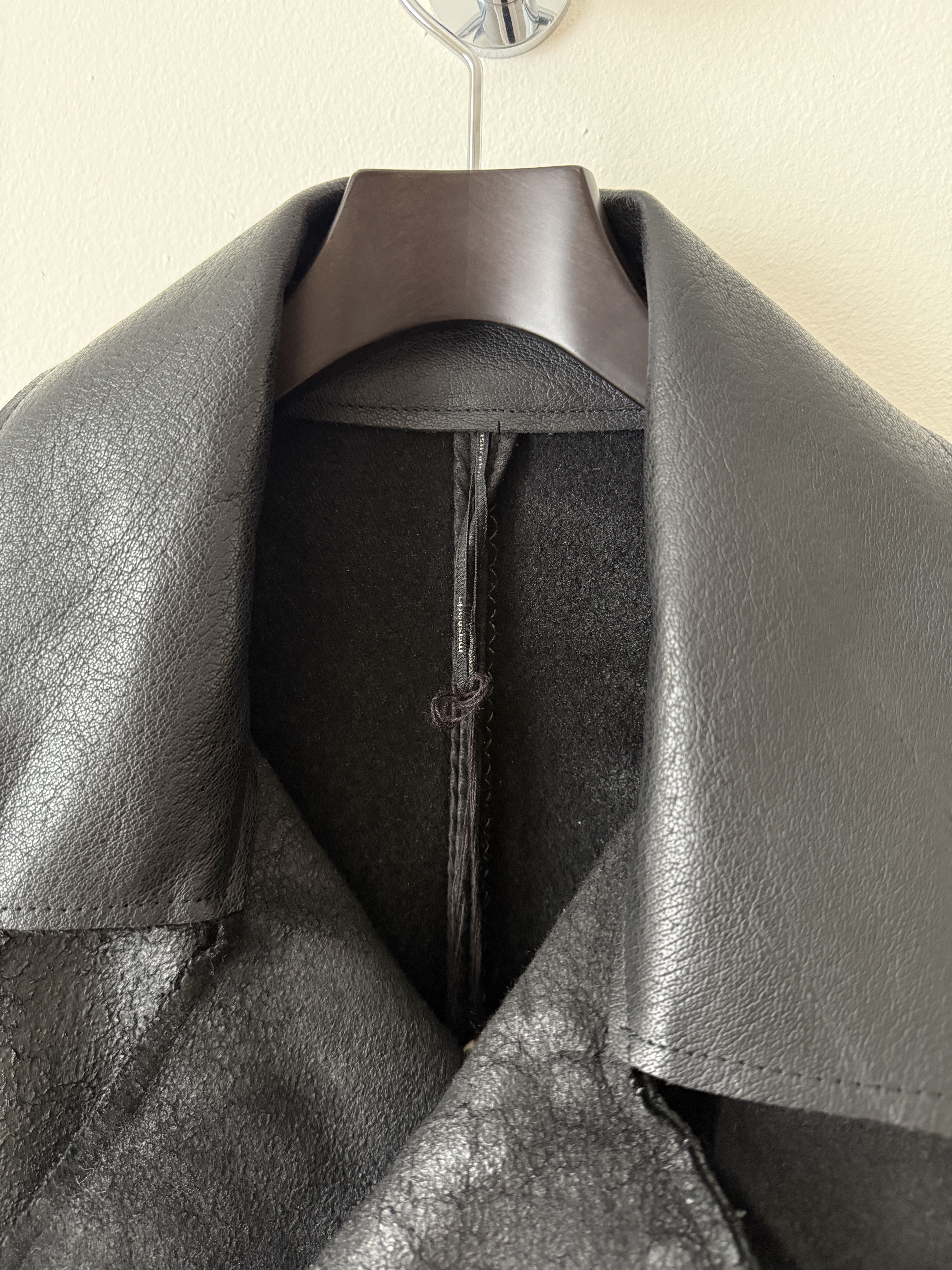 Masnada Heavy Wool Distressed Buttoned Overcoat Size US L / EU 52-54 / 3 - 10 Thumbnail