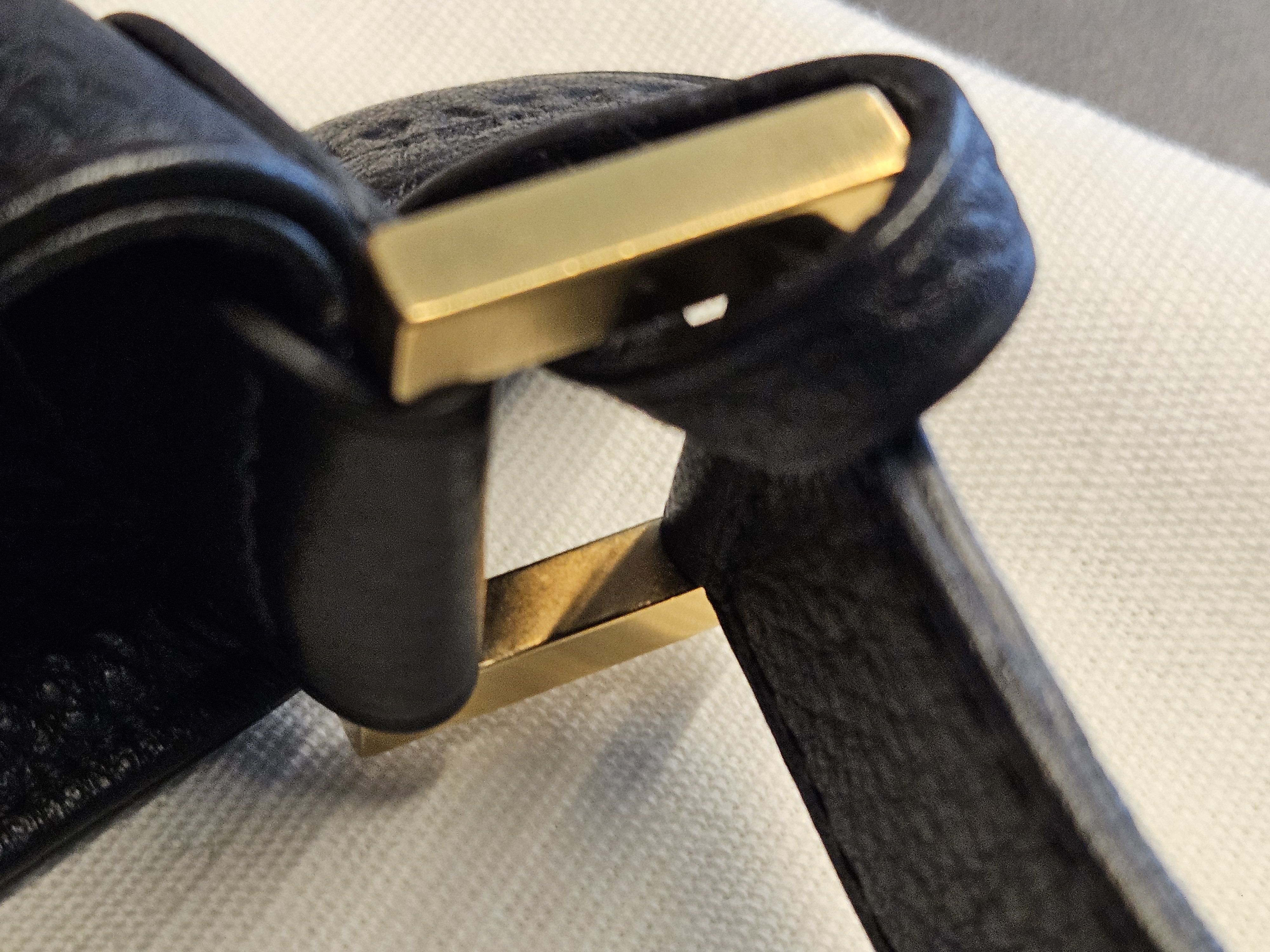 Delvaux DELVAUX Louise PM Black Grained Leather Shoulder Bag Size ONE SIZE - 13 Thumbnail