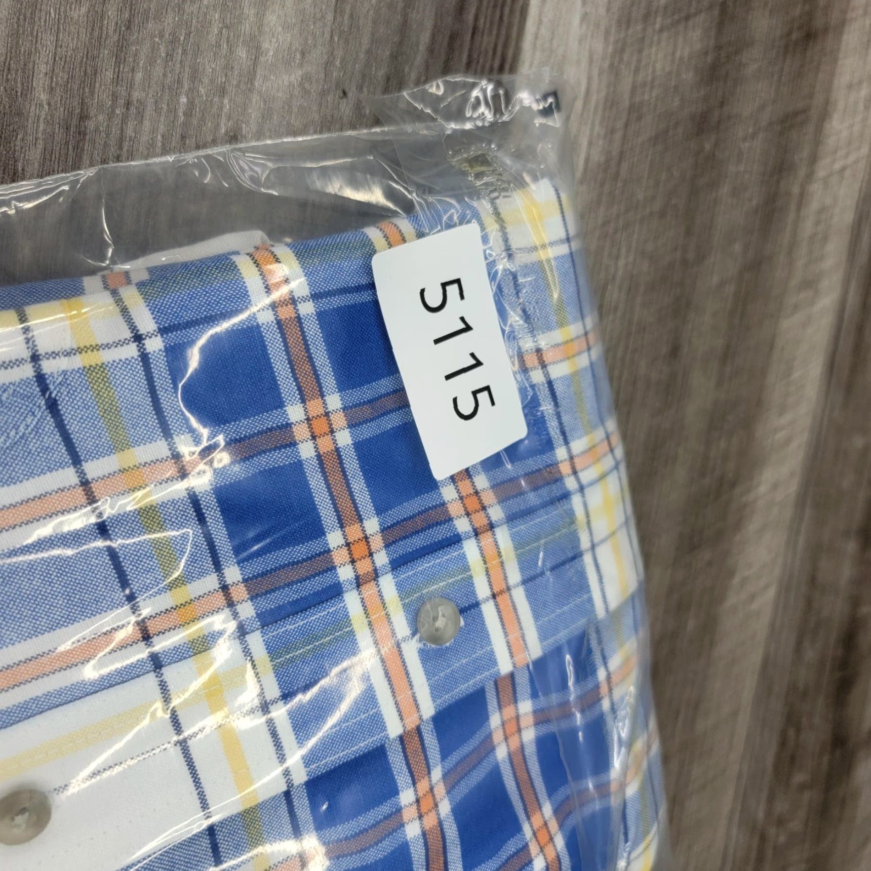 Wrangler Wrangler Shirt Mens Large Blue Plaid Long Sleeve Button Front 20X Western Cotton Size US L / EU 52-54 / 3 - 7 Thumbnail