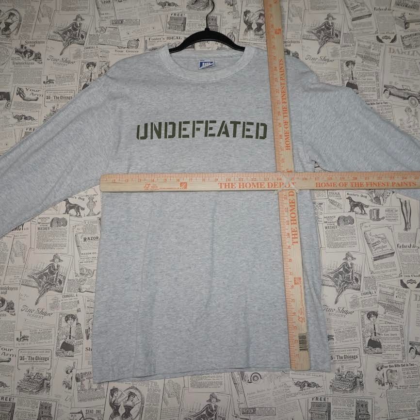 Undefeated S - Vintage / Y2K Undefeated Chest Spellout Longsleeve shirt Size US S / EU 44-46 / 1 - 4 Thumbnail