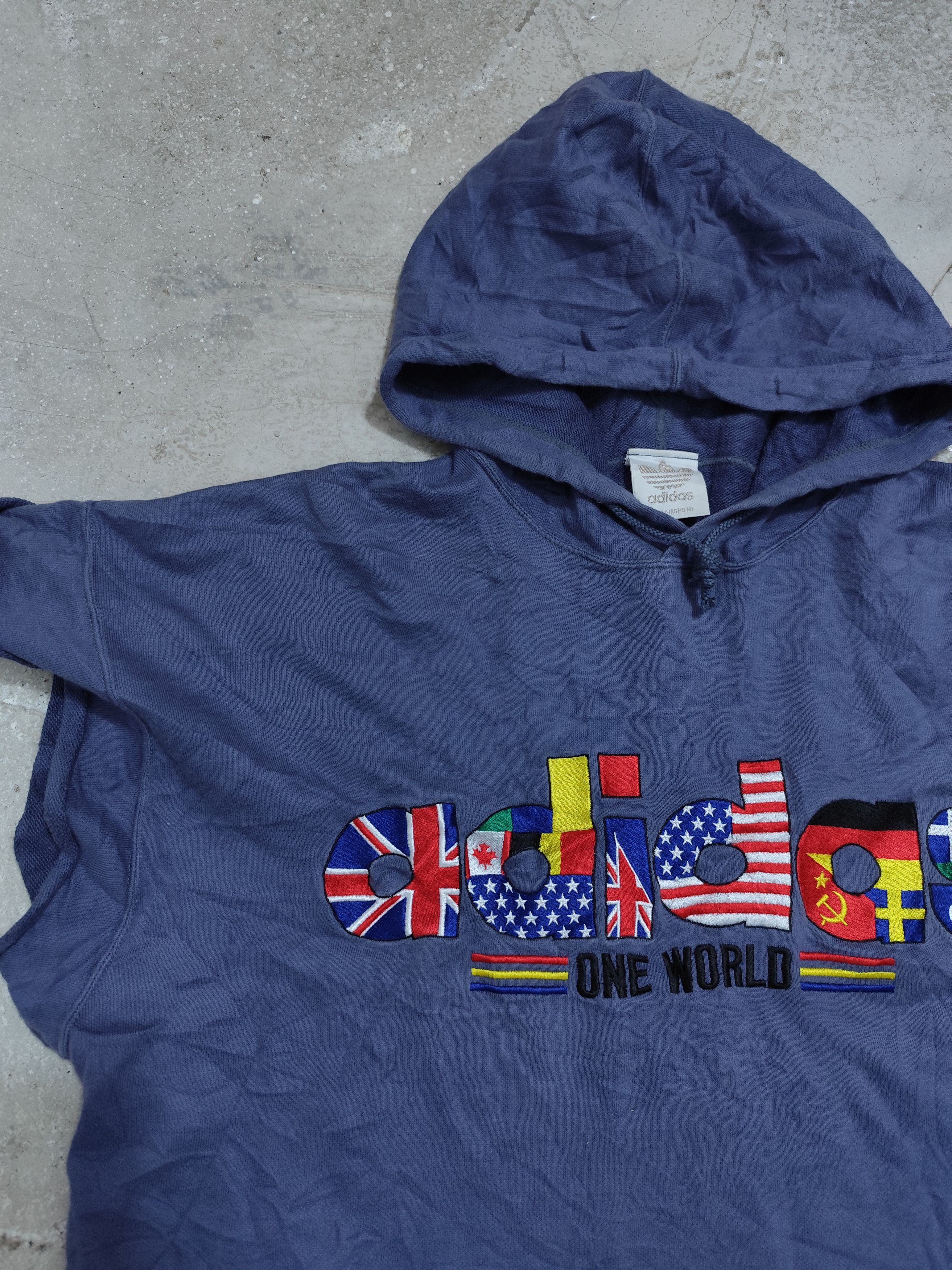 Adidas Vintage 90s Adidas embroidery country flag Size US M / EU 48-50 / 2 - 2 Thumbnail