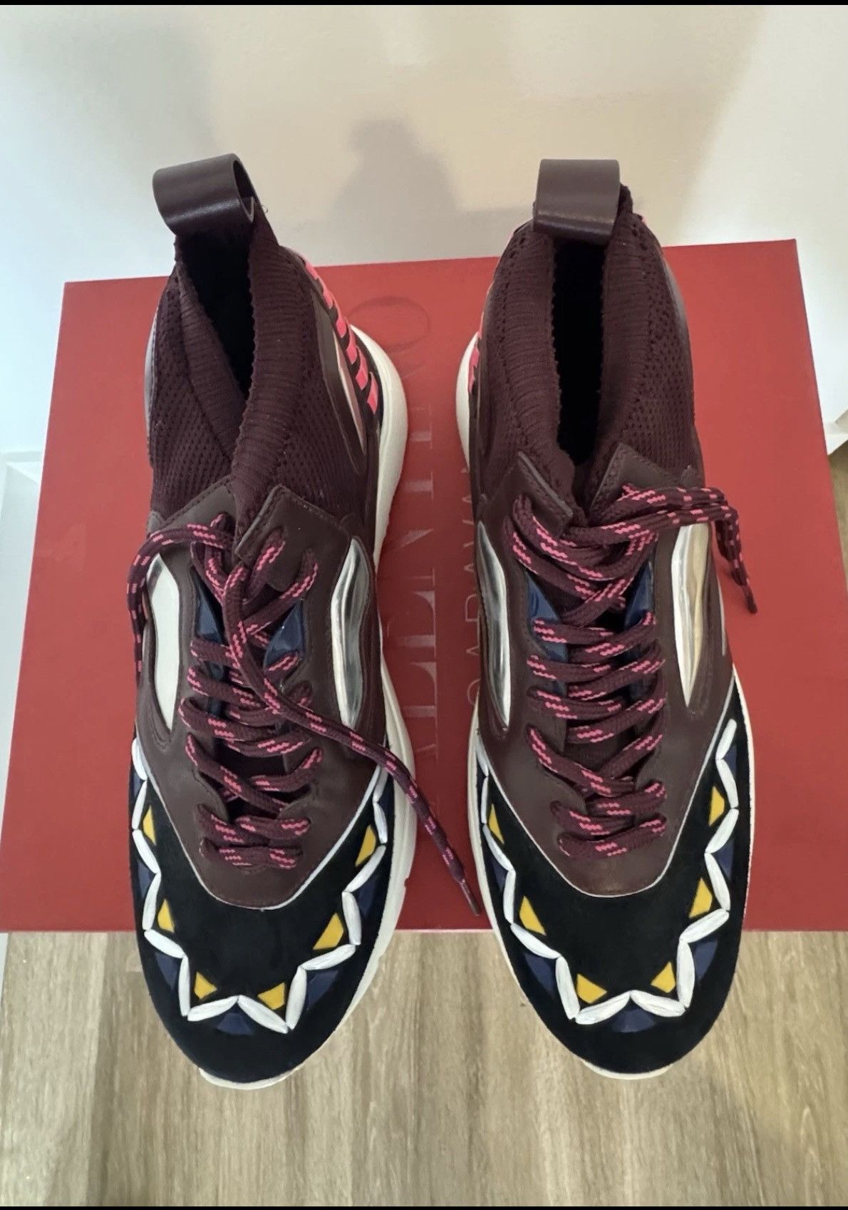 Valentino Valentino Mixed Media Sneakers Size US 10 / EU 43 - 8 Thumbnail