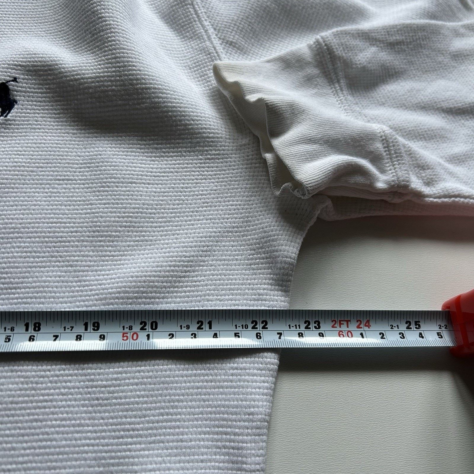 Polo Ralph Lauren Polo Ralph Lauren Longsleeve Shirt XL White Waffle Thermal Size US XL / EU 56 / 4 - 4 Thumbnail
