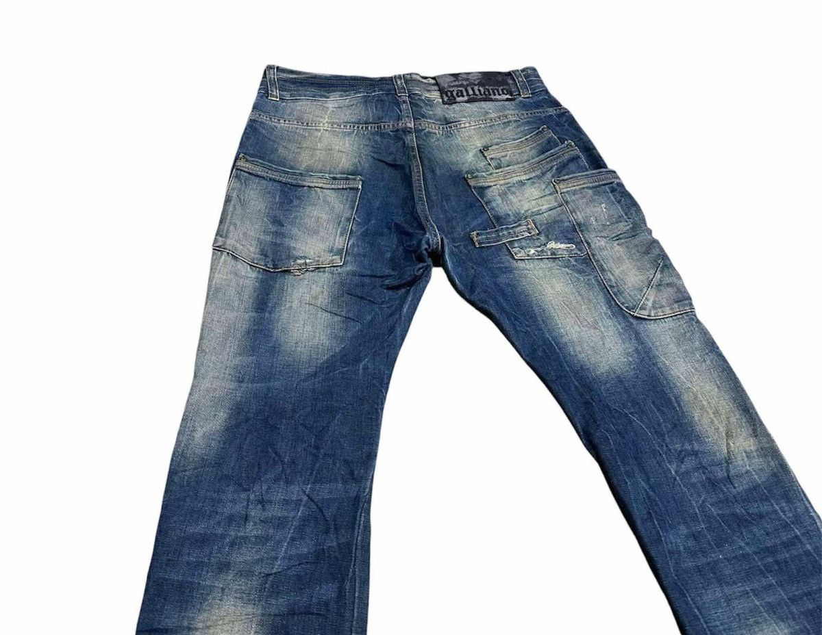 🔥Y2K Archived Galliano Gimmick Pocket Distressed Denim