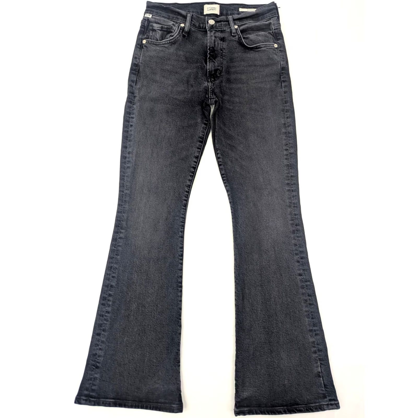 Citizens Of Humanity Citizens of Humanity Emmanuelle Slim Bootcut Jeans Women 27x30 Denim Stretch Black 5-Pocket Zipper Button Mid Rise Vintage: No Size 27" / US 4 / IT 40 - 2 Thumbnail