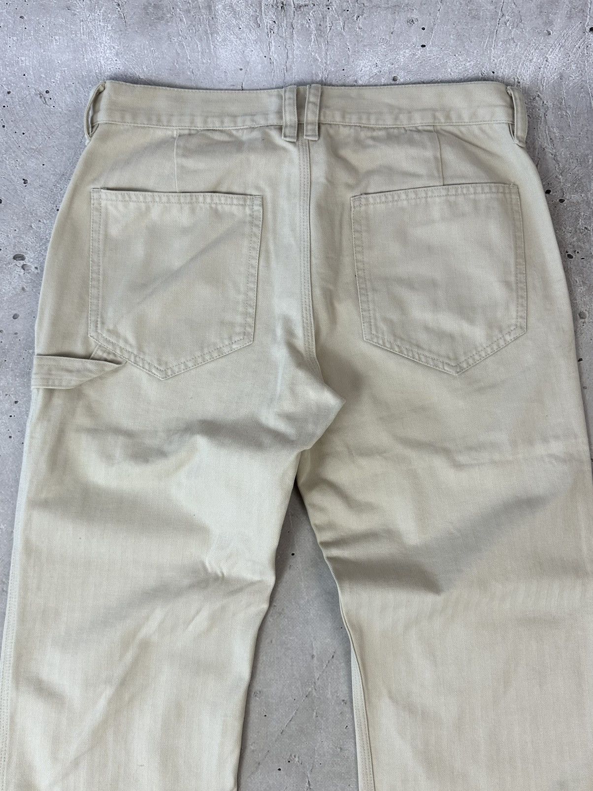 Isabel Marant Etoile Isabel Marant Etoile Stripped Beige Carpenter Cotton Jeans Size 25" / US 0 / IT 36 - 10 Thumbnail