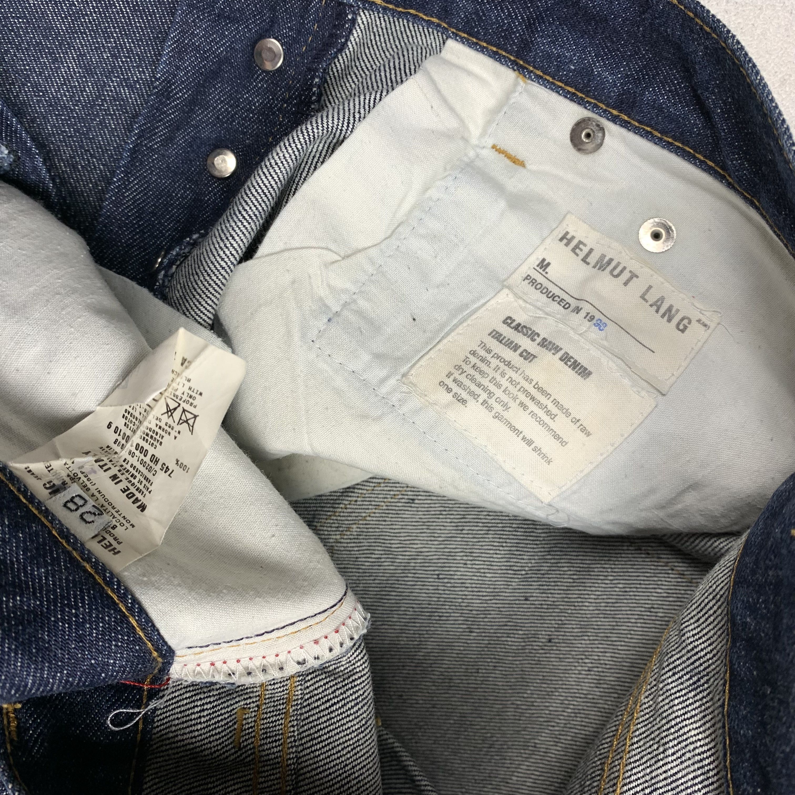 Helmut Lang 1999 Helmut Lang Classic Raw Denim Italian Cut Size US 28 / EU 44 - 9 Thumbnail