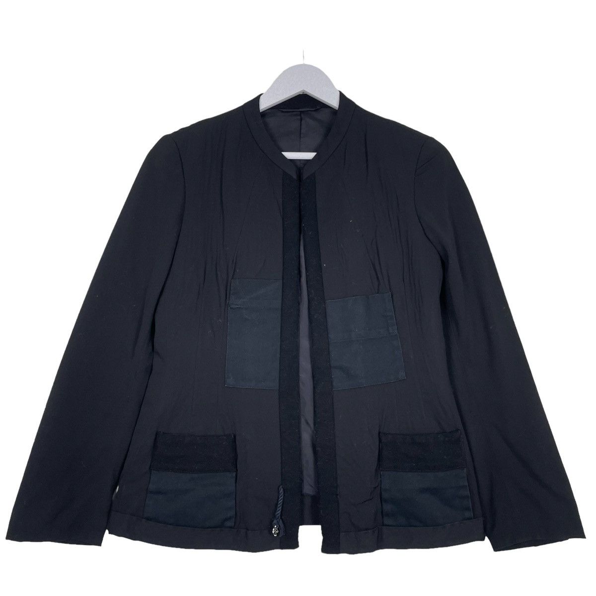 💥AW04 YOHJI YAMAMOTO BUTTONLESS RUNAWAY JACKET