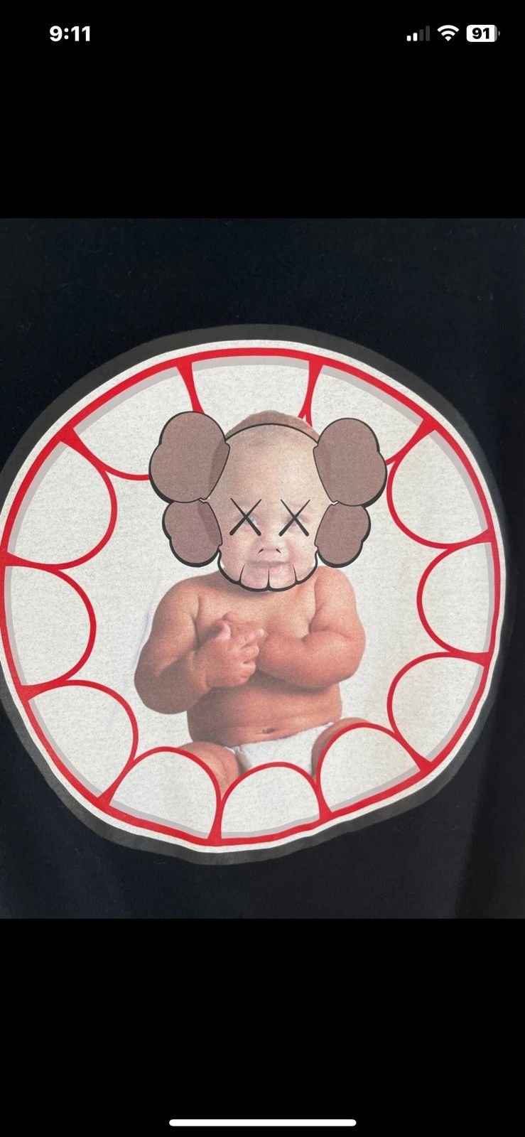 Kaws Kaws Original Fake Baby I T-shirt remake 2006 size 1 small Size US S / EU 44-46 / 1 - 3 Thumbnail