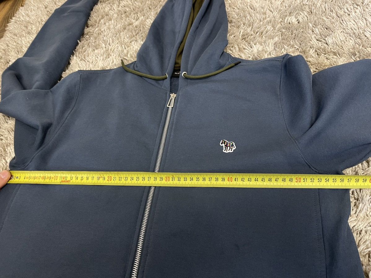 Paul Smith Paul Smith Heavy Organic Cotton Zip-Front Zebra Logo Hoodie Size US L / EU 52-54 / 3 - 11 Thumbnail