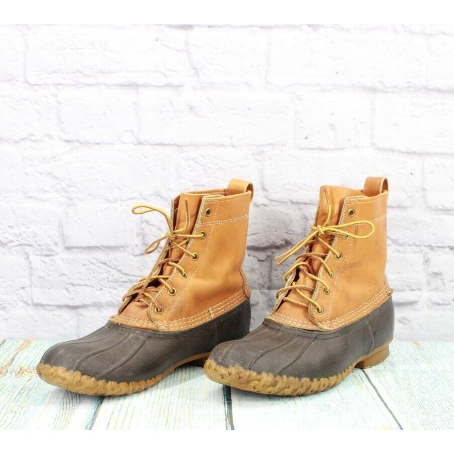 L.L. Bean × Leather × Vintage Vintage LL Bean Women's Leather Duck Boots Size 11 Narrow Size US 11 / IT 41 - 2 Thumbnail