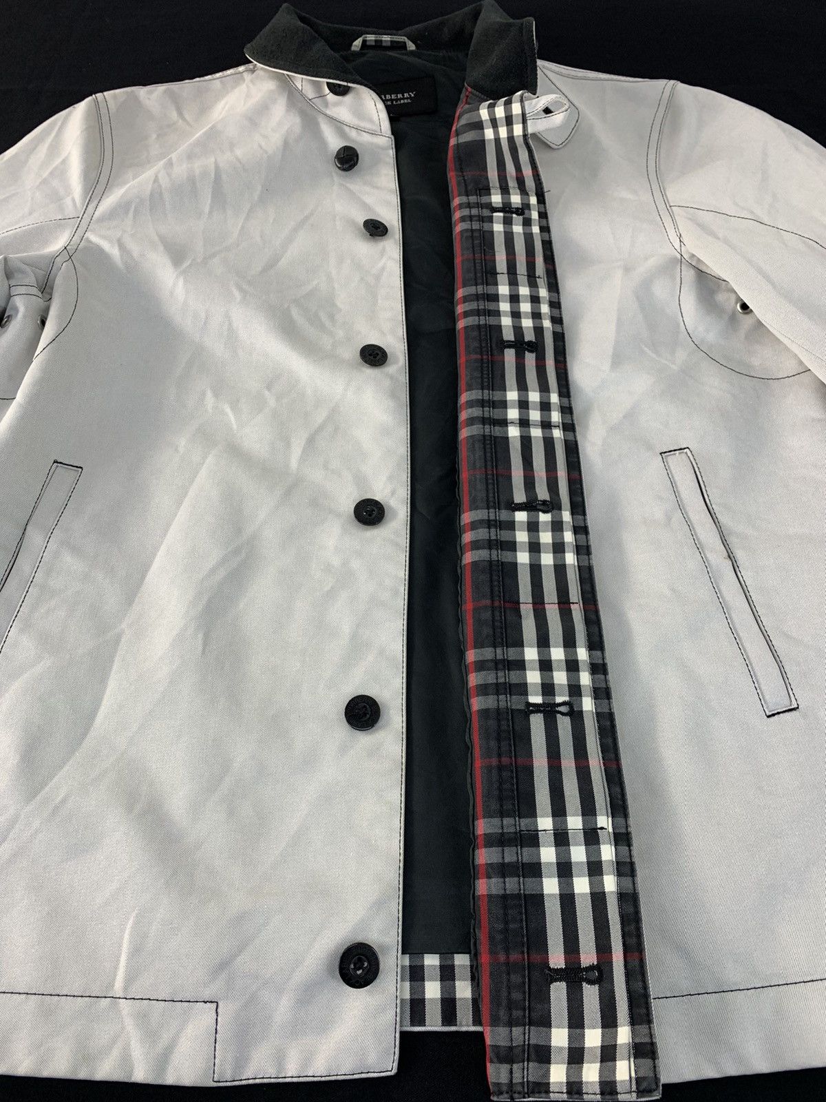 Burberry × Burberry Prorsum Hype Burberry Black Label Jacket Checked Monogram Inner Size L / US 10 / IT 46 - 1 Thumbnail