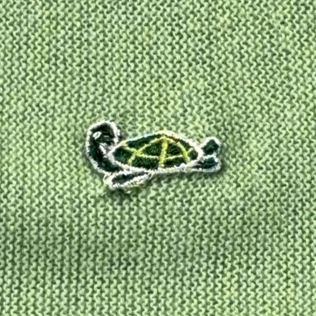Vintage VINTAGE Crown Sportswear Sweater Shirt Adult MEDIUM Green Cardigan Knit Turtle USA 70s Mens Size US M / EU 48-50 / 2 - 4 Thumbnail
