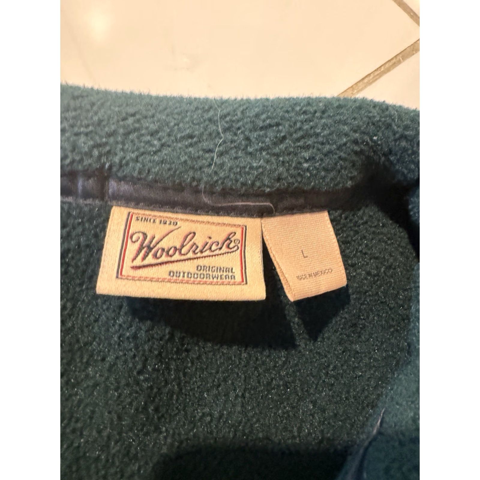 Vintage VINTAGE Woolrich Outdoors Polartec Green Fleece Full Zip Vest Adult Large Size US L / EU 52-54 / 3 - 4 Thumbnail