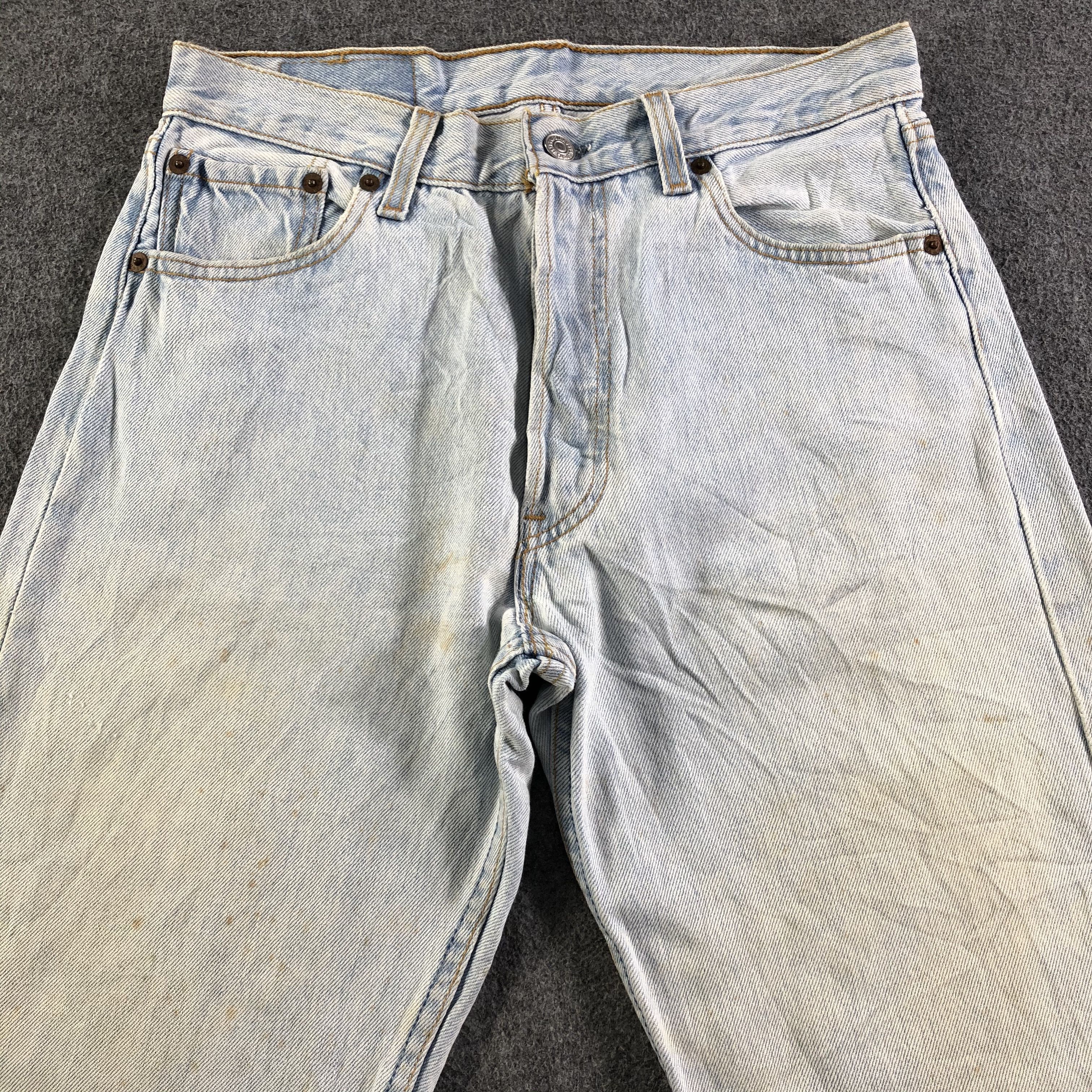 Levi's 90s Vintage Light Wash Levis 501 Jeans-J3008 Size US 30 / EU 46 - 3 Thumbnail