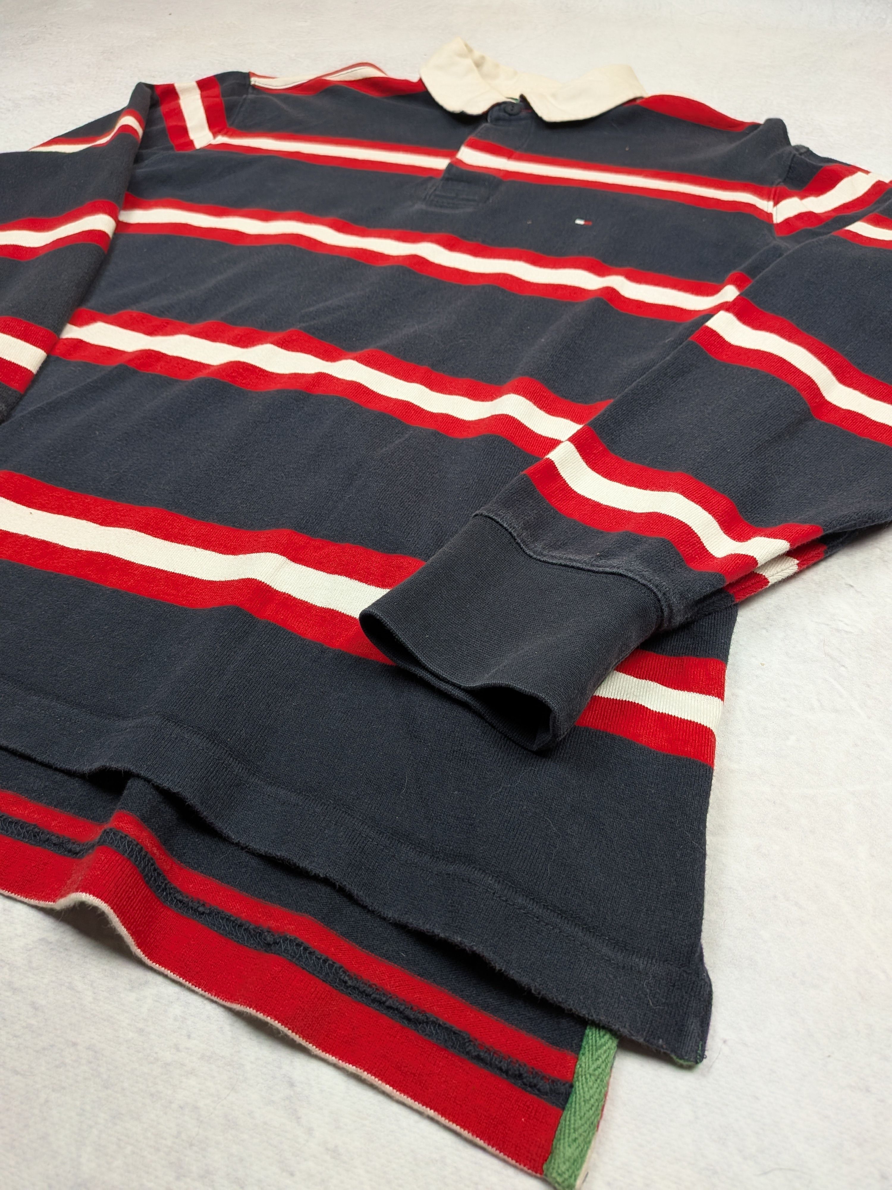 Tommy Hilfiger Tommy Hilfiger Vintage 2007 Rugby Shirt Striped Size L/XL Size US L / EU 52-54 / 3 - 4 Thumbnail