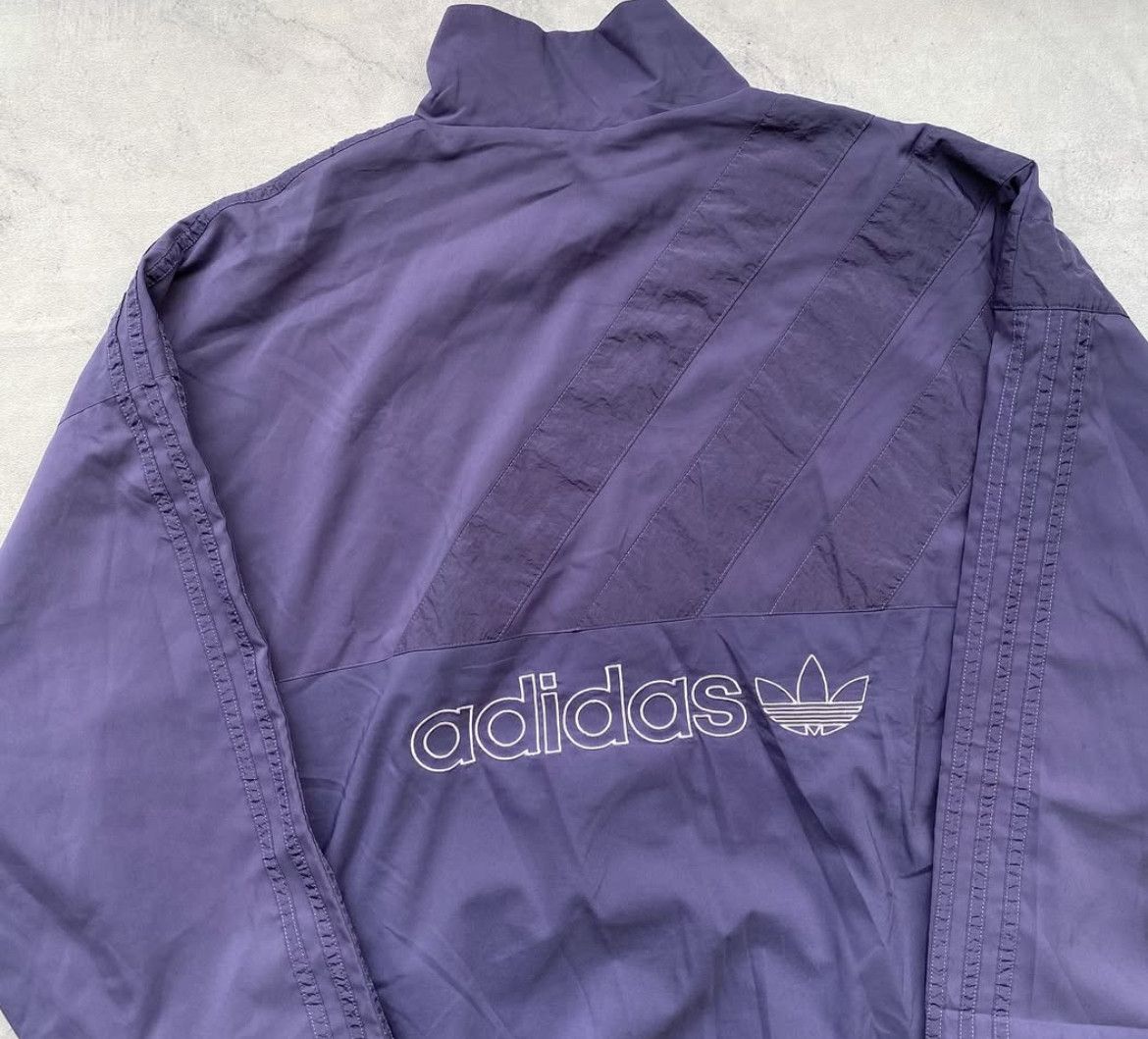 Adidas 2000s Adidas Threefoil Embroidery Taped Stripe Jacket Size US XXL / EU 58 / 5 - 3 Thumbnail
