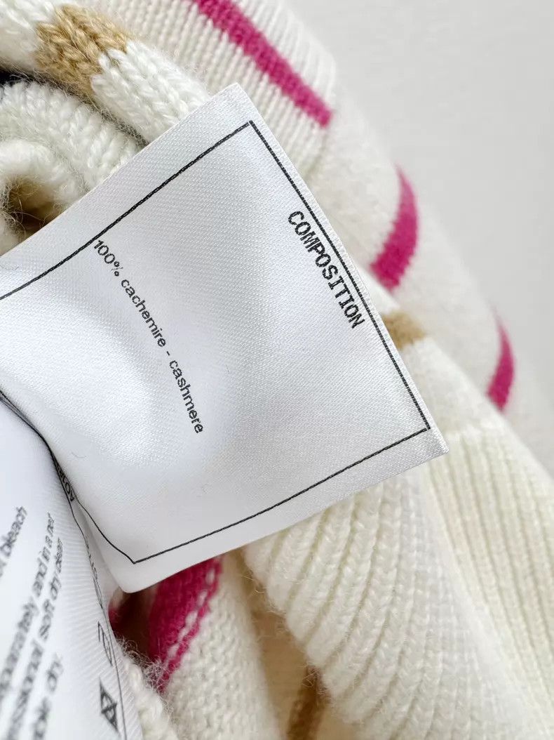 Chanel Chanel Striped cashmere sweater Size XXS / US 00 / IT 34 - 6 Thumbnail