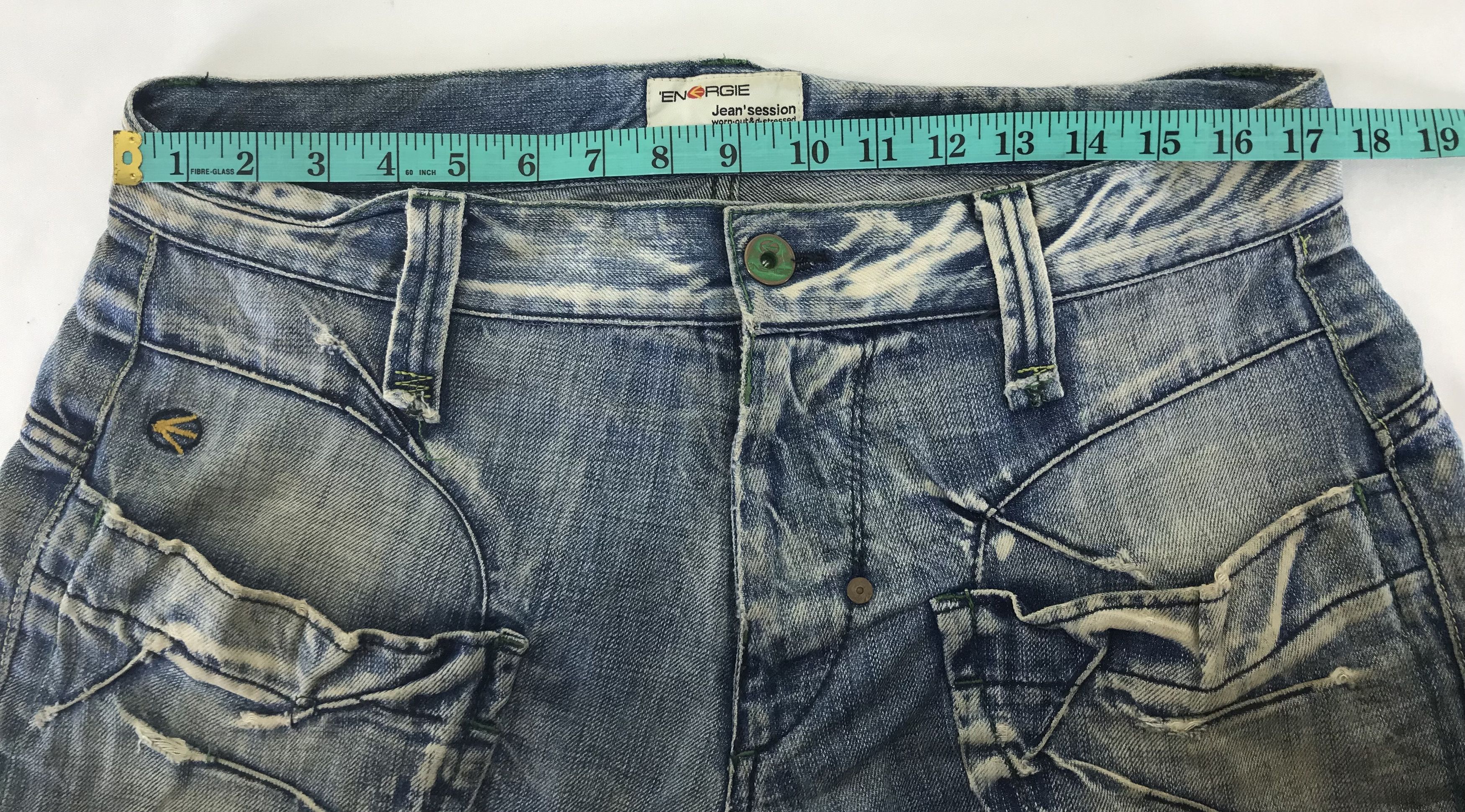 Energie Vintage Energie Faded Blue Bush Jeans Size US 34 / EU 50 - 15 Thumbnail