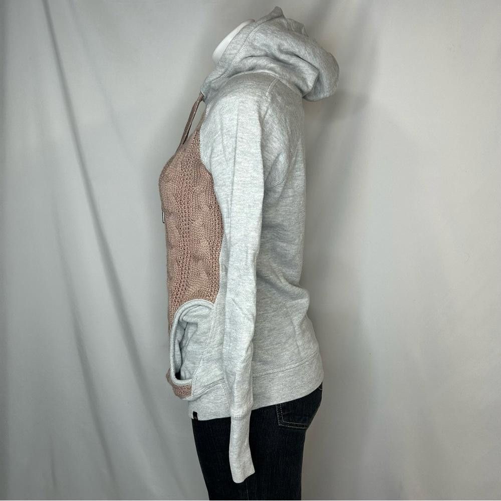 Acne Studios Studio Energy Zone Gray Hoodie w/ Pink Cable-knit Front, Med Size M / US 6-8 / IT 42-44 - 2 Thumbnail