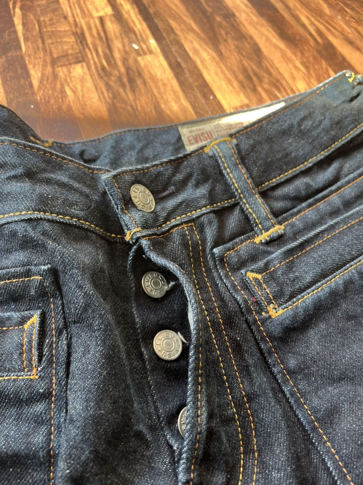 Evisu EVISU MULTI POCKET JEANS SELVEDGE Size US 30 / EU 46 - 7 Thumbnail