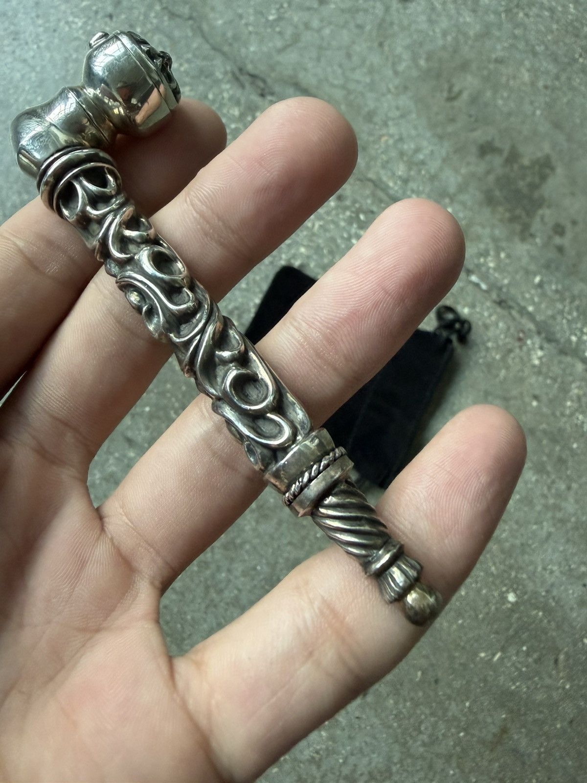 Chrome Hearts Chrome Hearts Silver Smoking Pipe NEW UNUSED Size ONE SIZE - 5 Thumbnail