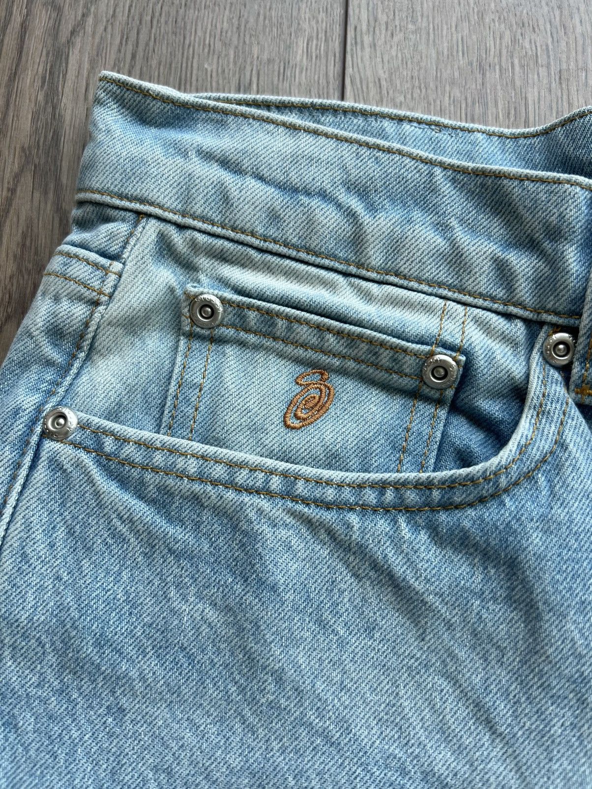 Stussy Stussy New Classic Denim Jean Light Blue 32 Size US 32 / EU 48 - 3 Thumbnail