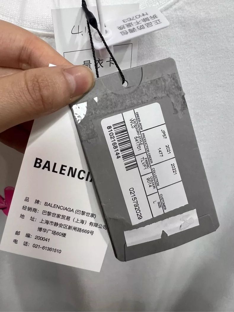 Balenciaga Balenciaga White Long Sleeve Graffiti Shirt-2505 Size L / US 10 / IT 46 - 4 Thumbnail