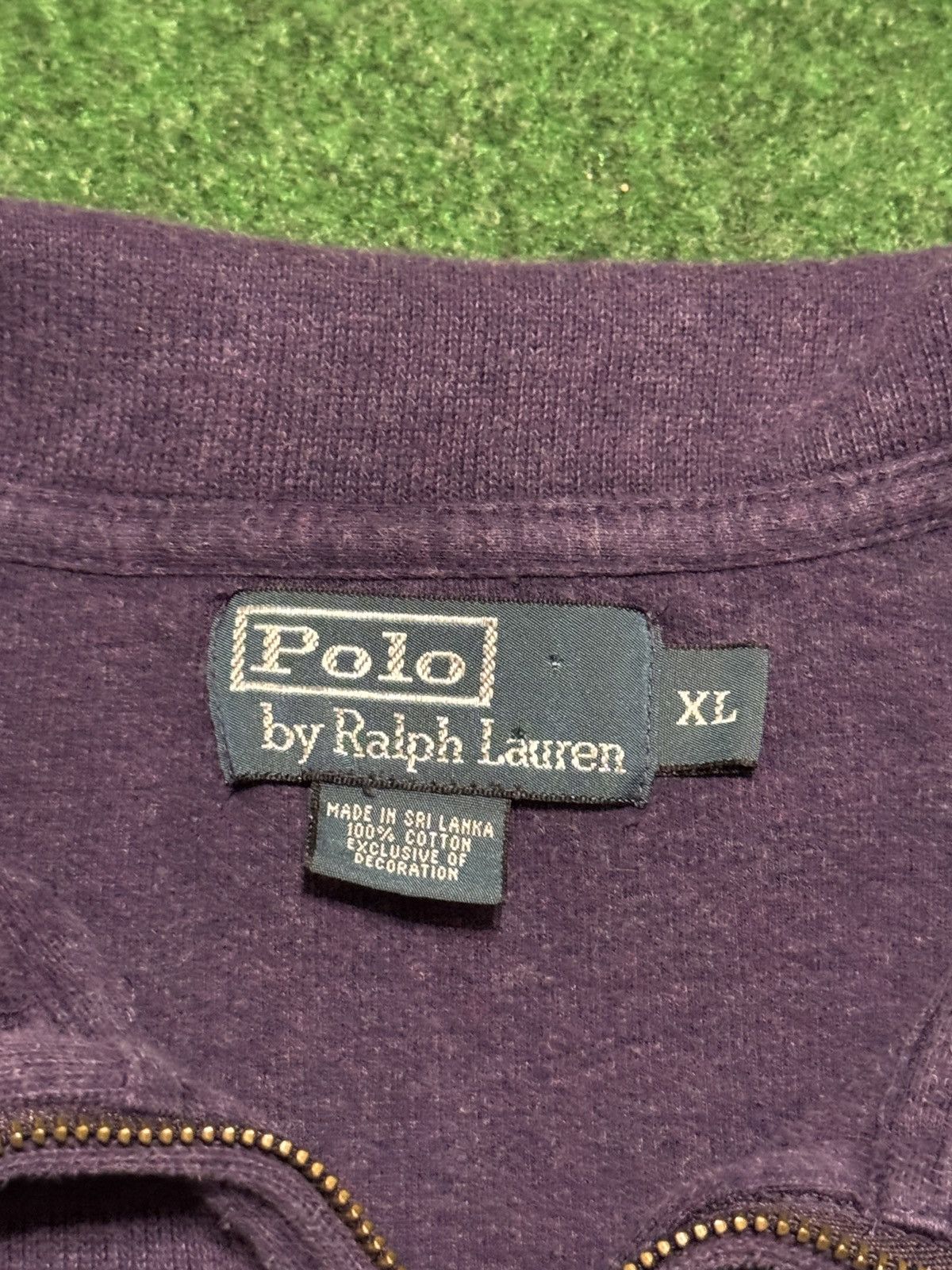 Polo Ralph Lauren Polo Ralph Lauren Vintage 90s 1/4 Zip Purple Sweatshirt Size US XL / EU 56 / 4 - 3 Thumbnail