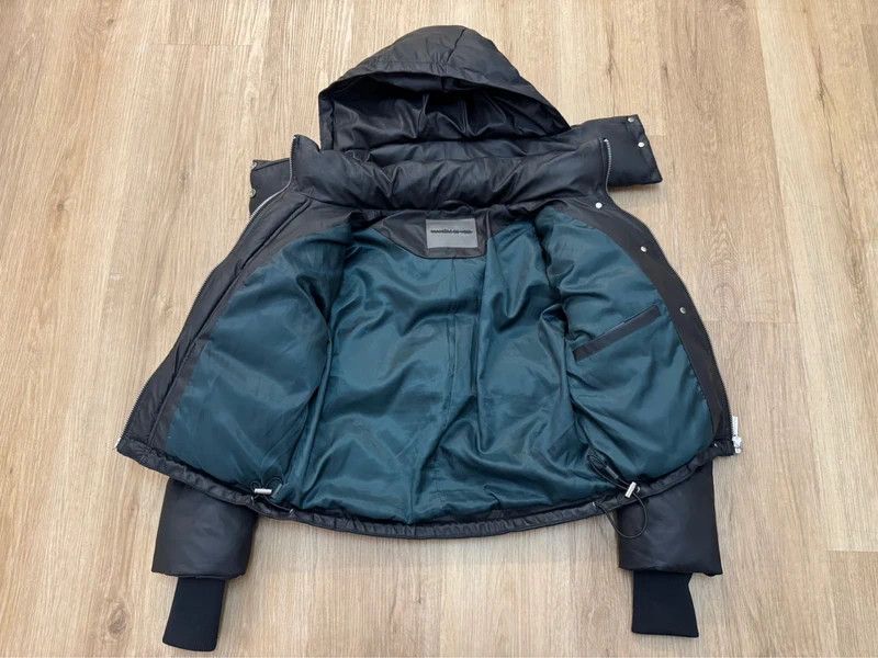 Maniere De Vior Maniere De Voir Wrap Neck Puffer Jacket Vegan Leather 4 M Size L / US 10 / IT 46 - 3 Thumbnail