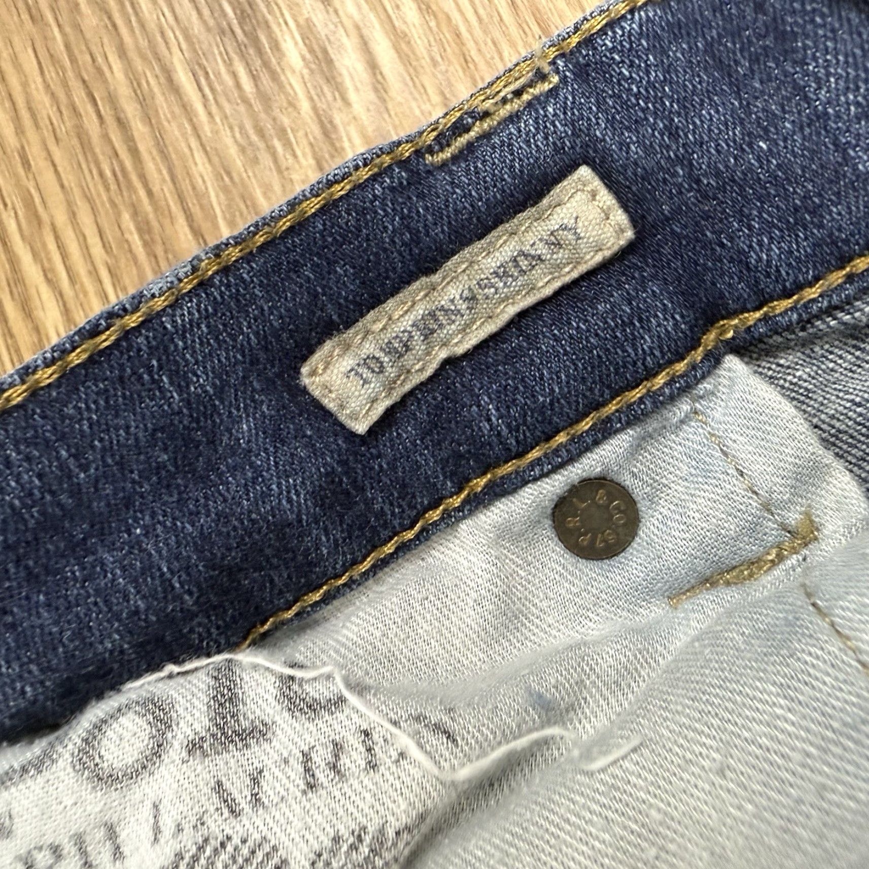 Ralph Lauren Polo Ralph Lauren Jeans Womens 32 Tompkins Skinny Mid Rise Dark Wash Blue 31 Inseam Cotton Blend Size 24" / US 00 / IT 34 - 3 Thumbnail