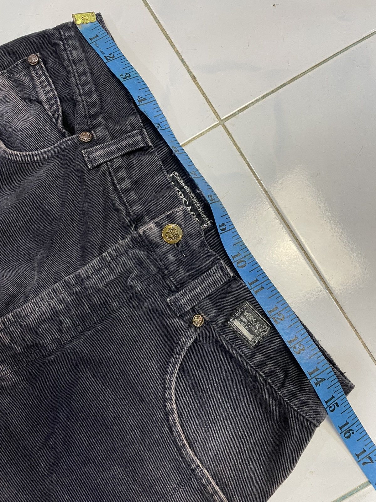 Versace Jeans Couture Vintage Luxury Denim Versace Jeans Couture Faded Pants Size US 30 / EU 46 - 10 Thumbnail