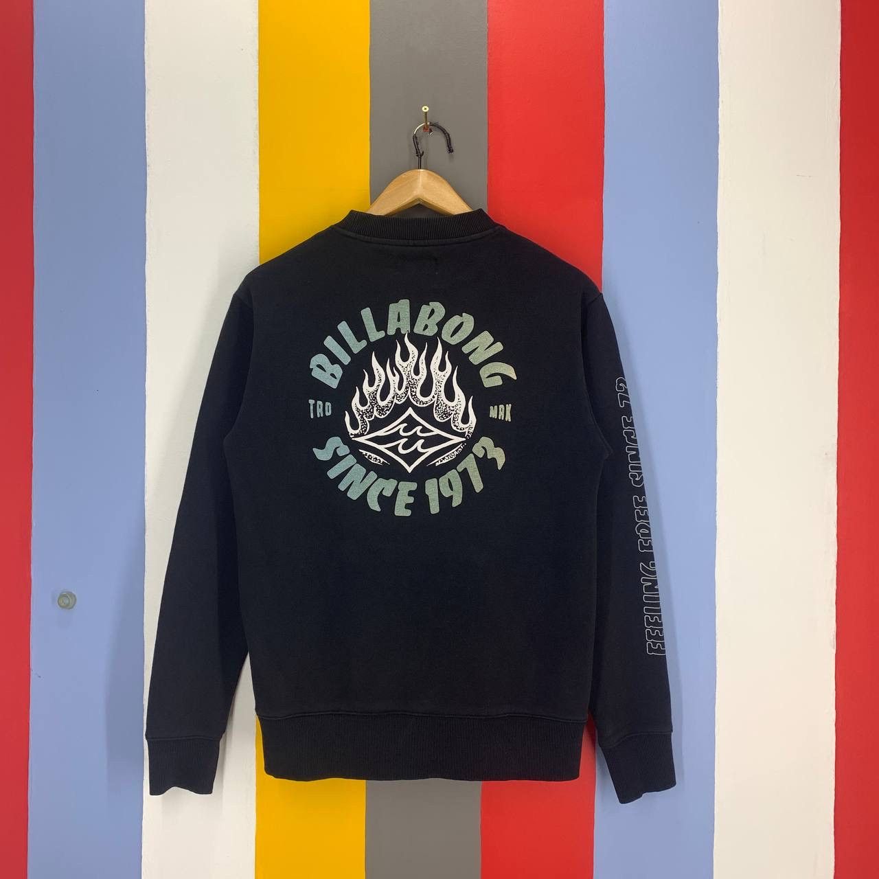 Billabong BILLABONG Flame Design Sweatshirt #2456/AK Size US S / EU 44-46 / 1 - 1 Thumbnail