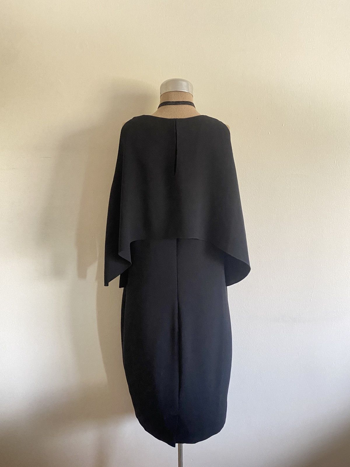 Ralph Lauren Purple Label Purple Label Ralph Lauren Sheath Cape Dress Black Black Size XL / US 12-14 / IT 48-50 - 4 Thumbnail
