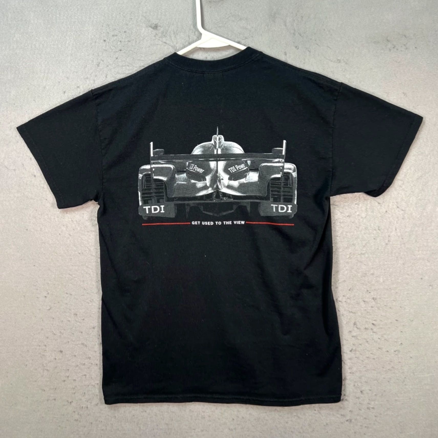Gildan Audi R18 TDI LMP1 LeMans Race Car T-Shirt Black Mens Size Medium Size US M / EU 48-50 / 2 - 2 Thumbnail