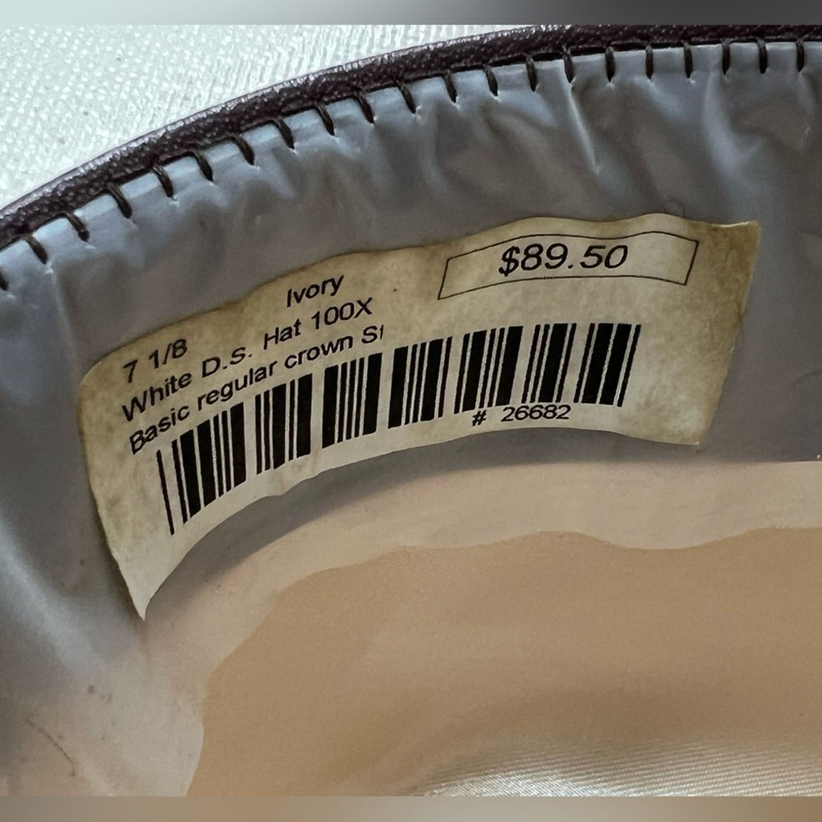 Other White Diamonds 100X Estilo Sinaloa 7 1/8 -Western Cowboy Hat Size ONE SIZE - 8 Thumbnail